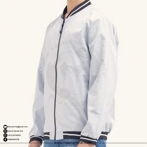 Veste coupe-vent en gros, haute qualité, fermeture éclair en laiton personnalisée, logo imprimé, veste de mode streetwear, saison d'hiver, solide, géométrique - Product Image 3