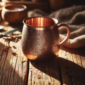 Premium Amazo 550ml Copper Stainless Steel Cocktail <b>Cups</b> 18.5oz Hammered Mugs for Beer Moscow Mule Glasses Ceramic <b>Cups</b> - Product Image 2