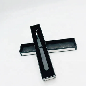 โลโก้ส่วนตัวคุณภาพสูงขนตาส่วนขนตาแหนบเคล็ดลับเส้นใยขนตาแหนบสแตนเลสขนตาแหนบ - Product Image 6