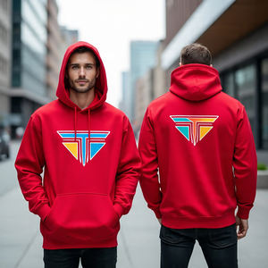 Jersey polar de algodón con capucha de alta calidad, diseño delantero/trasero-algodón suave-pedido a granel logotipo OEM/jersey con capucha de marca para hombres - Product Image 1