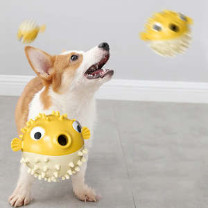 Juguete Masticable de Goma Ecológico y Duradero para Perros, para Limpieza de Dientes y Entrenamiento, Pelota Elástica con Forma de Animal 3D - Product Image 4