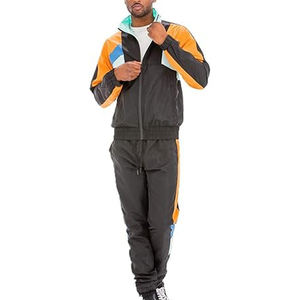 Ensemble de survêtement léger et respirant deux pièces pour homme avec logo personnalisé, coupe-vent et pantalon de jogging - Product Image 5
