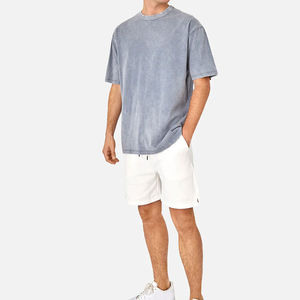 Camiseta de Algodón 100% con Lavado Ácido para Hombre, Corte Holgado, Cómoda, Precio Económico al por Mayor, Camiseta Original con Lavado Ácido para Hombre - Product Image 2