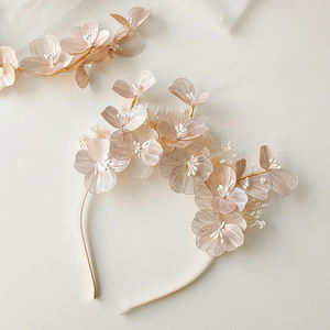 Diadema de Flores de <span class=keywords><strong>Alambre</strong></span> de Cobre Hecha a Mano, Estilo Japonés y Coreano, Accesorios <span class=keywords><strong>para</strong></span> el Cabello de Novia, Tocado <span class=keywords><strong>para</strong></span> Mujer - Product Image 2