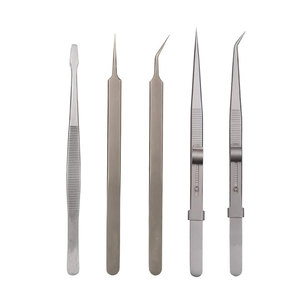 Outil en acier inoxydable non magnétique pour réparation de montres pince à épiler outil de préhension anti-dérapant pour perles et artisanat pince à épiler pour bijoux - Product Image 4