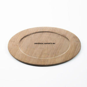 <b>Wooden</b> <b>Round</b> Charger Plate Excellent Quality Handmade Designer Under Plate Classic Stylish New Charger Plate - Product Image 3