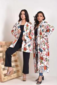 Manufacturer and Wholesale Cotton Velvet Kimono Robe Jacket Short Reversible Coat <b>Cardigan</b> Short Bride Kimono Jacket - Product Image 3