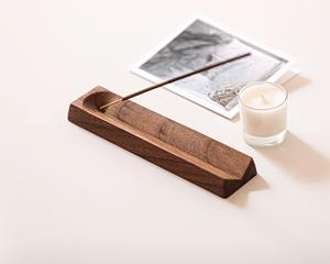 Porte-encens de haut luxe pour bâtons cérémonie du thé Zen brûleur d'encens d'intérieur Yoga méditation porte-encens en bois de noyer - Product Image 4
