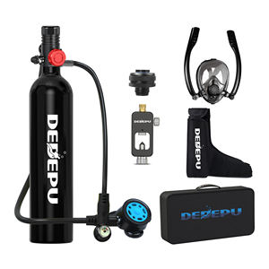 DEDEPU CE-geprüfte 1L Aluminium-Tauch ausrüstung Vollgesichts-Schnorchel maske Hochdruck pumpe Nachfüllen Lufttank Sauerstoff - Product Image 3