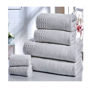 Fournitures pour hôtels 2025 Serviette de bain brodée pour hôtels de luxe Serviettes 100% coton pour hôtels Serviettes 100% coton blanches - Product Image 1