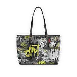 Borsa tote in pelle con cerniera e rivestimento in poliestere, modello Statement Graffiti - Product Image 6