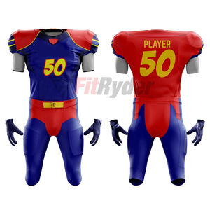 เครื่องแบบอเมริกันฟุตบอลคุณภาพสูง 2024 คุณภาพสูงที่กําหนดเองการพิมพ์ระเหิดระบายอากาศผู้ชายชุดอเมริกันฟุตบอล - Product Image 4