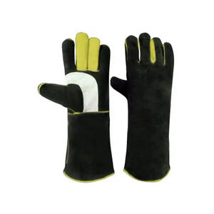 Guantes de soldadura de cuero antideslizantes 100%, agarre reforzado para un manejo seguro, evita el deslizamiento en los guantes de cuero de la dirección - Product Image 5
