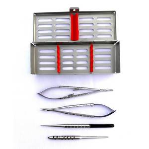 Kit de cirugía dental periodontal de 4 piezas con cassette de esterilización, instrumentos dentales profesionales - Product Image 3