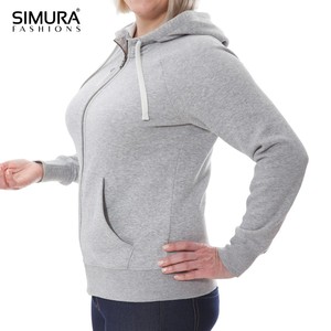 Sudadera con Capucha para Mujer SIMURA, 100% Algodón, Informal, con Bolsillos, Color Sólido, para Invierno y Otoño - Product Image 4