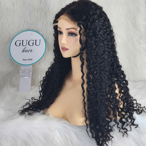 Vente en gros 28 pouces Extensions de cheveux humains vietnamiens birmans bouclés 5x5 fermeture HD perruque à lacet Super Double dessiné cheveux longs - Product Image 1