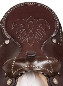 Juego de tachuelas de caballo de cuero genuino de calidad superior, barril occidental y sillín de carreras inglés para montar a caballo - Product Image 6