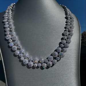 Cadena Cubana de Plata S925 con Incrustaciones de Moissanita VVS, Estilo Hip Hop, 3 Filas, 14mm-20mm, 100g, para Hombre, 16-18mm - Product Image 3