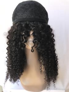 Meilleur vendeur d'exportation, meilleure vente, perruque de vison vierge cambodgien de 24 pouces à cuticule alignée avec frange, perruque frisée frisée, prix de gros, vendeur indien - Product Image 5