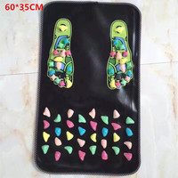 Tapis de massage des pieds et des jambes pour la réflexologie et l'acupression, soulagement des douleurs, fatigue musculaire et nerveuse, relaxation