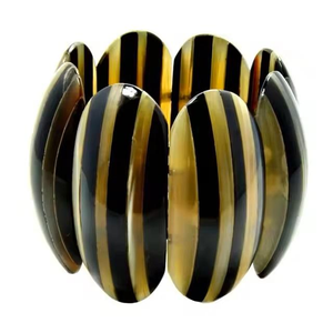 Brazaletes de Cuerno de Búfalo Natural Hechos a Mano, Ecológicos, Tamaño Personalizado, Pulidos, Lisos, Joyería Tradicional Étnica Tallada - Product Image 1