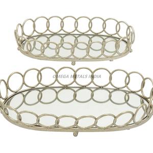 Plateau décoratif en forme de splash doré, plateau de présentation moderne pour la maison, l'hôtel, le restaurant, décoration de table - Product Image 3