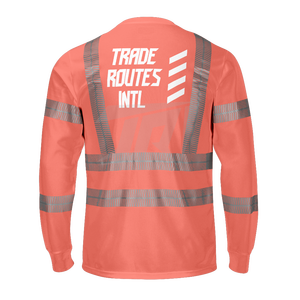 Conjunto de ropa de seguridad reflectante profesional, babero de poliéster, camisa de cuello redondo abotonada para trabajos de fábrica resistentes a la intemperie a granel - Product Image 6