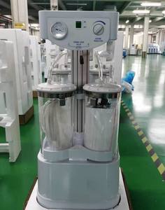 मेडिकल इलेक्ट्रिक सक्शन पंप उपकरण एस्पिरेटर डबल बोतलें सक्शन ट्रॉली यूनिट मशीन वैक्सीन सक्शन - Product Image 2