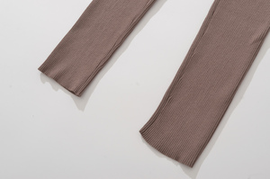 Mono Deportivo Casual de Yoga para Mujer, de una Pieza, Manga Larga, Color Sólido, Cierre Trasero, Transpirable, Material de Punto 100% - Product Image 6