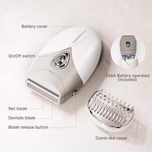 Afeitadora Eléctrica Inalámbrica para Mujer, Uso en Seco/Húmedo, para una Piel Suave como la Seda, Resistente al Agua IPX7, Ideal para Viajes y Uso en el Área del Bikini - Product Image 1