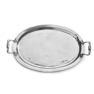 Decorative Border <b>Copper</b> Finished Food Serving Tray for Home <b>Kitchen</b> Tabletop Serving Tray with Metal <b>Handles</b> - Product Image 2