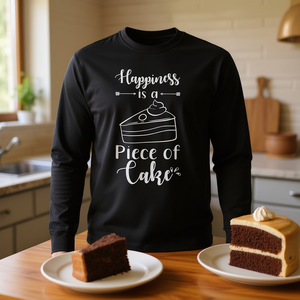 ความสุขคือเรื่องง่ายๆ เสื้อยืดแขนยาวตลกๆ - Product Image 3