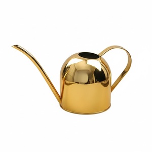 Arrosoir en métal galvanisé argenté au design impressionnant pour la maison et le jardin, porte-fleurs décoratif - Product Image 2