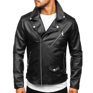 Top Trending Street Wear Chaqueta de cuero para hombre-Logotipo frontal personalizable de alta calidad al por mayor - Product Image 1