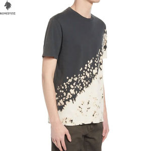 T-shirt 100% coton pour hommes motif solide avec logo personnalisé pour adultes vente en gros - Product Image 4