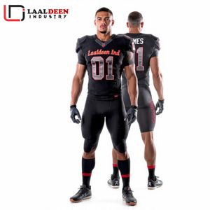 ชุดอเมริกันฟุตบอลมืออาชีพชุดระบายอากาศแห้งเร็วลายเสือดาวมีโลโก้ทีม - Product Image 6