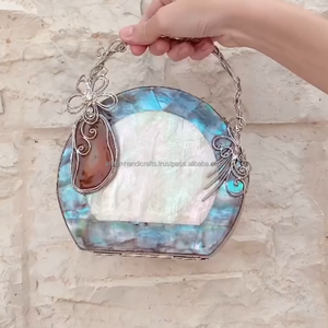 กระเป๋าคลัทช์ไม้ถูพื้นทำด้วยมือราคาไม่แพงกระเป๋าคลัทช์สำหรับผู้หญิงสำหรับโอกาสพิเศษและงานปาร์ตี้ - Product Image 6