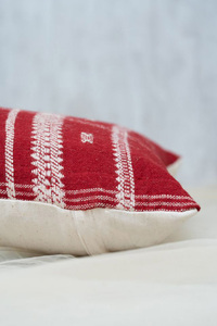 Housses de coussin en laine géométriques modernes motifs tissés à la main taille personnalisée ensemble de décoration intérieure confort et chaud forme carrée de créateur - Product Image 2