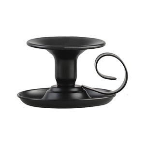 Minimalist <b>Black</b> Candle Holders Aluminum Taper <b>Candlestick</b> Holders for Modern Home Office and Event Decoration - Product Image 1