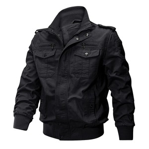 Chaqueta de Motociclista para Hombre, de Piel de Oveja Genuina, con Cuello Alto y Logotipo Frontal, Forro Grueso de Piel de Oveja - Product Image 1