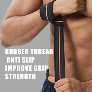 Muñequeras de levantamiento de pesas de algodón acolchadas para Fitness de alta resistencia personalizadas 2025, portátiles de alta calidad para Unisex - Product Image 4