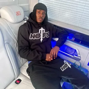 2025 New <b>Men's</b> Fashion Casual Tracksuits Outdoor Fitness Jogging Hooded Sets Sports Luxury Hoodie Drawstring Pants Suit <b>Clothing</b> - Product Image 3