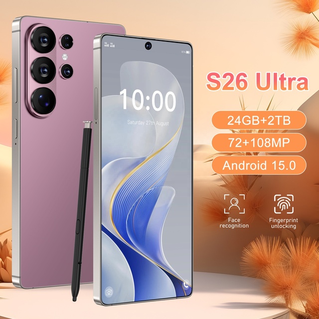 Itelgente 24G+2TB S26 Ultra S26Ultra Good Phone Built-in Pen Cheap Mobile Phones