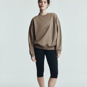 เสื้อสเวตเชิ้ตผ้าฝ้ายฟลีซสำหรับผู้หญิง เสื้อฮู้ดดี้พิมพ์โลโก้ตามสั่งสำหรับผู้ชาย เสื้อคอกลมคุณภาพสูง เสื้อเปล่าเรียบสีพื้น ไซส์ใหญ่ สตรีทแวร์ - Product Image 3