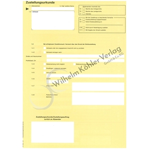 Certificato di Consegna DIN A4, Art.-No. 104, 100 fogli (VE) - Product Image 1