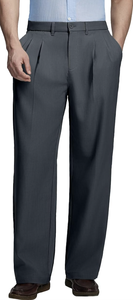 Pantalons de costume décontractés vintage pour homme, style old money, plissés, à jambes larges - Product Image 4