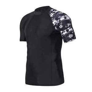 Bas quantité minimale de commande Conception de logo personnalisé Sublimation complète Demi-manche Rash Guard Haute Performance BJJ MMA Jiu Jitsu Formation Rash Guards - Product Image 1