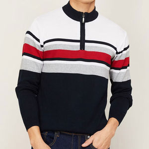 Sudadera con Capucha de Alta Calidad, 100% Algodón, Gruesa, Felpa Francesa, Corte Ajustado, con Cierre de 1/4 para Hombre - Product Image 1