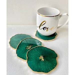 Posavasos de resina personalizables ideales para regalos de marca y promocionales para empresas y eventos conjunto de 2 posavasos clásicos - Product Image 6