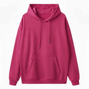 Sudadera con Capucha para Hombre, Nueva Moda Primavera Otoño, Manga Larga, Informal, con Color Sólido y Bolsillo, Estilo Tejido Fino - Product Image 2